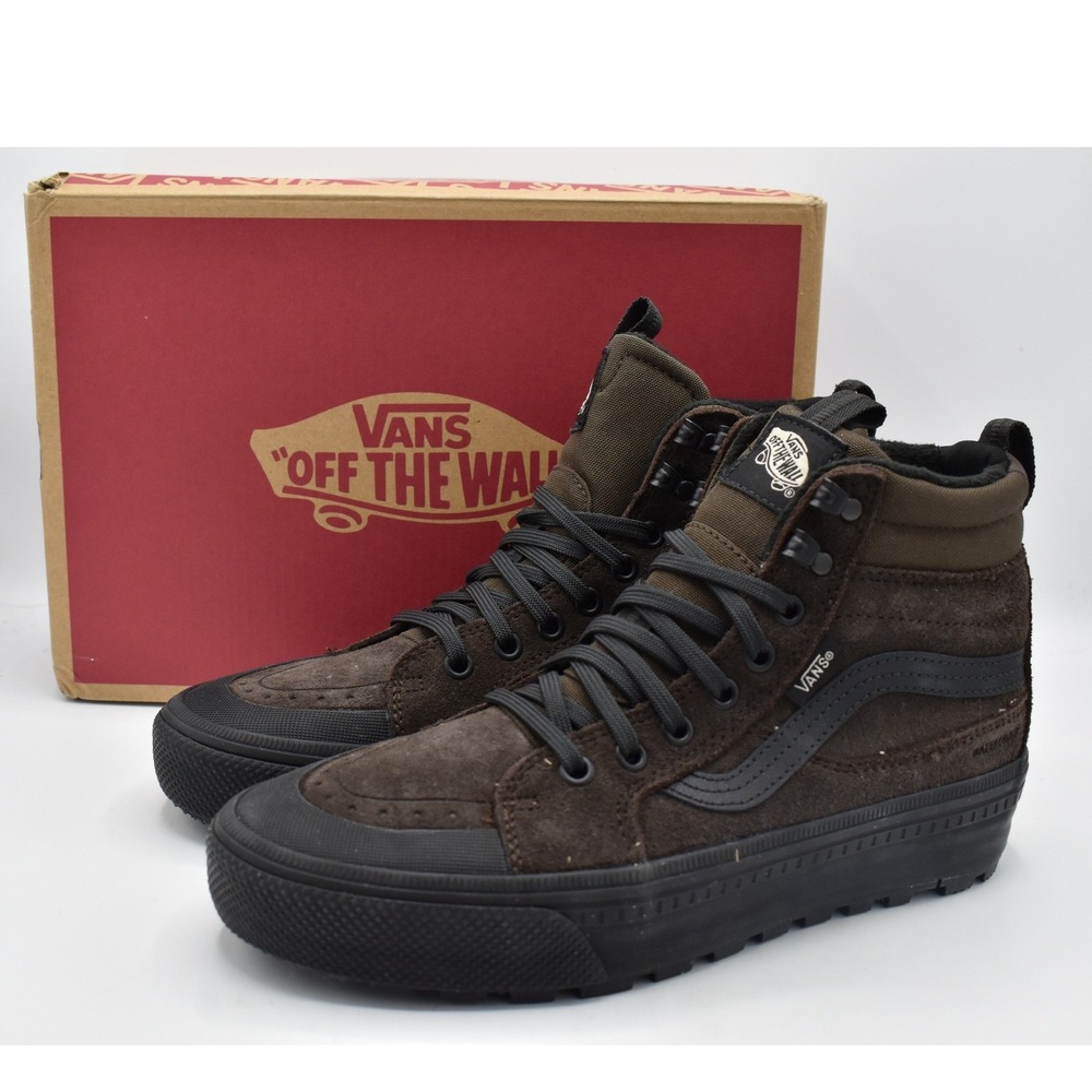 Vans Sk8-Hi MTE-2 Women Size 8.5 Brown Black NEW Waterproof Sneaker Boots